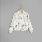 Shein Girls Raglan Sleeve Mixed Print Jacket