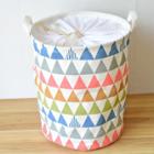 Shein Triangle Print Patchwork Organizer Bucket