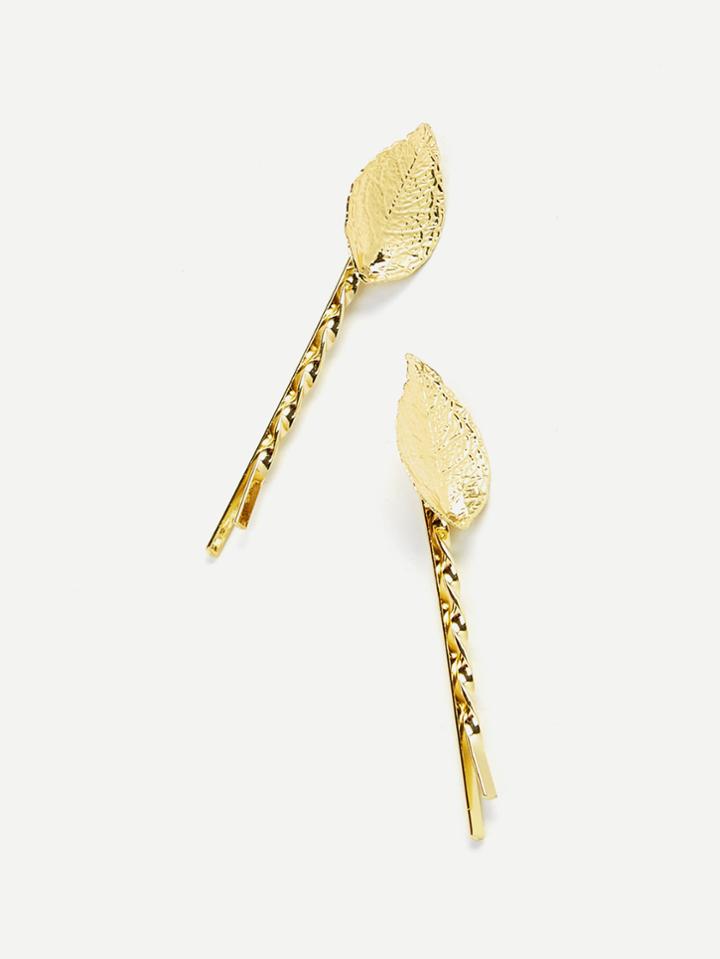 Shein Leaf Hair Clip