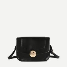 Shein Stitch Trim Flap Shoulder Bag