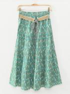 Shein Calico Print Tiered Peasant Skirt