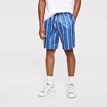 Shein Men Drawstring Waist Vertical Striped Shorts