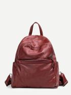 Shein Distressed Leather Backpack