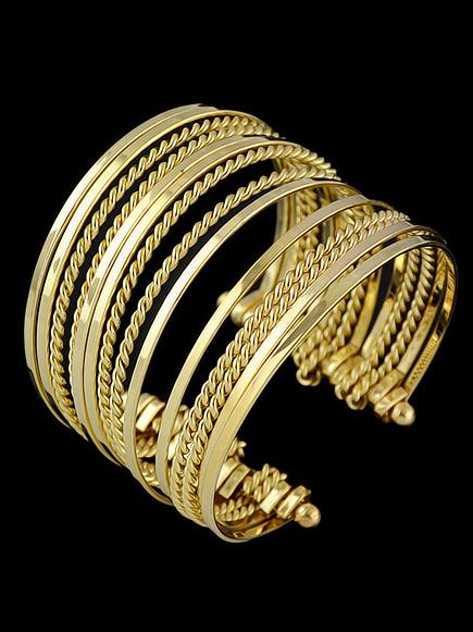 Shein Gold Multilayers Cuff Bracelet