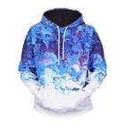 Shein Men Abstract Print Hooded Sweatshirt