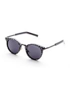 Shein Black Sunglasses With Polka Dot Detail