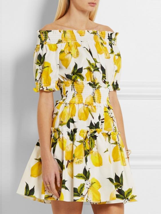 Shein White Off The Shoulder Elastic Waist Mango Dress