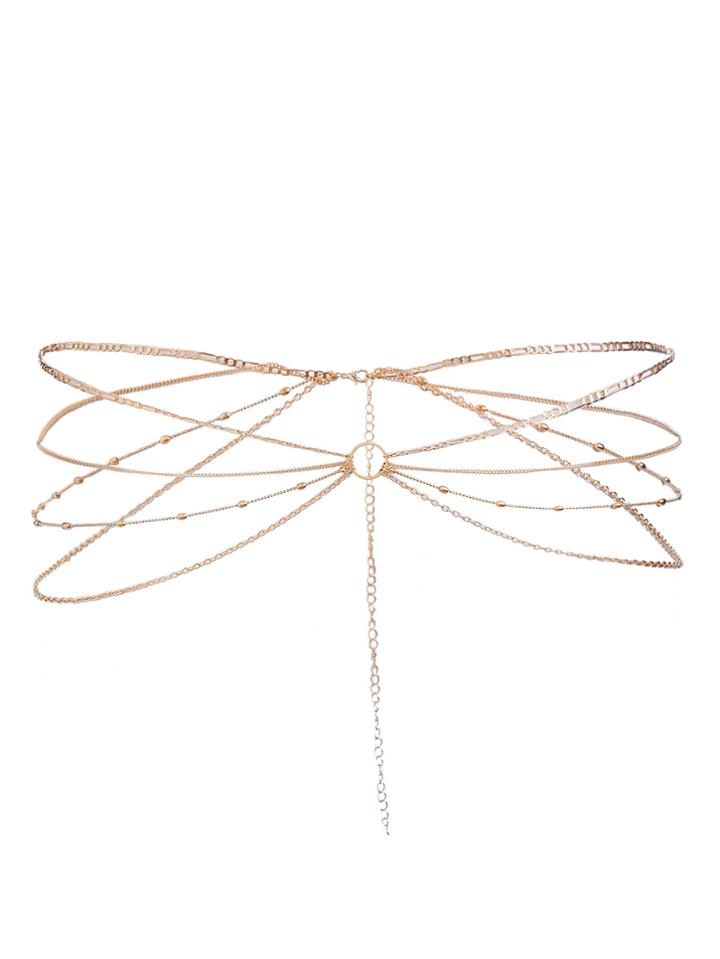 Shein Ring Front Layered Waist Chain