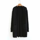 Shein Dual Pocket Twisted Knit Cardigan