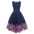 Shein Floral Pleated Dress