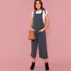 Shein Bow Tied Thick Strap Wide Leg Jumpsuit