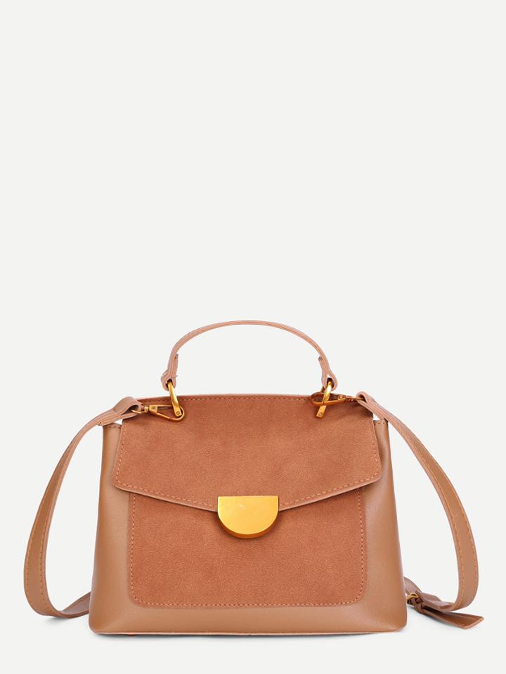 Shein Metal Detail Flap Shoulder Bag
