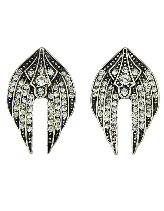 Shein Fashion Vintage Style Flying Swallow Shaped Small Stud Earrings