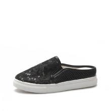 Shein Sequin Detail Mesh Sneaker Mules