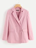Shein Split Sleeve Double Breasted Blazer