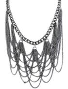 Shein Silver Chain Tassel Necklace