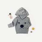 Shein Toddler Boys Bear Pattern Hooded Sweater