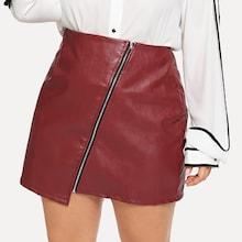 Shein Plus Zipper Decoration Skirts