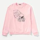 Shein Men Mixed Print Sweatshirt