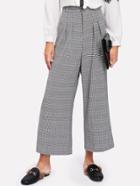 Shein Wales Check Wide Leg Pants