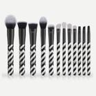 Shein Striped Handle Makeup Brush 12pcs