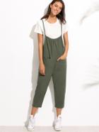 Shein Spaghetti Strap Pockets Overall Pants