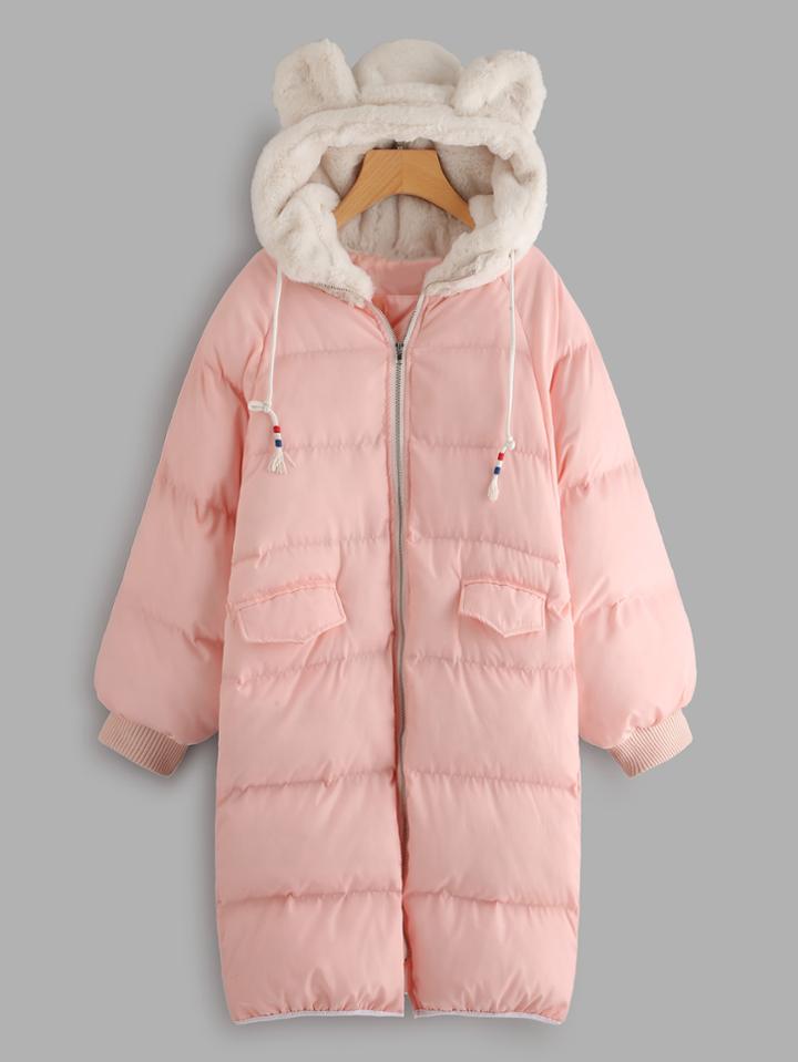 Shein Bear Ears Hooded Coat