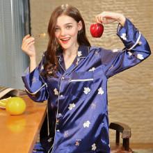 Shein Maple Leaf Print Button Up Pajama Set