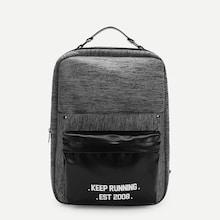 Shein Contrast Letter Print Backpack
