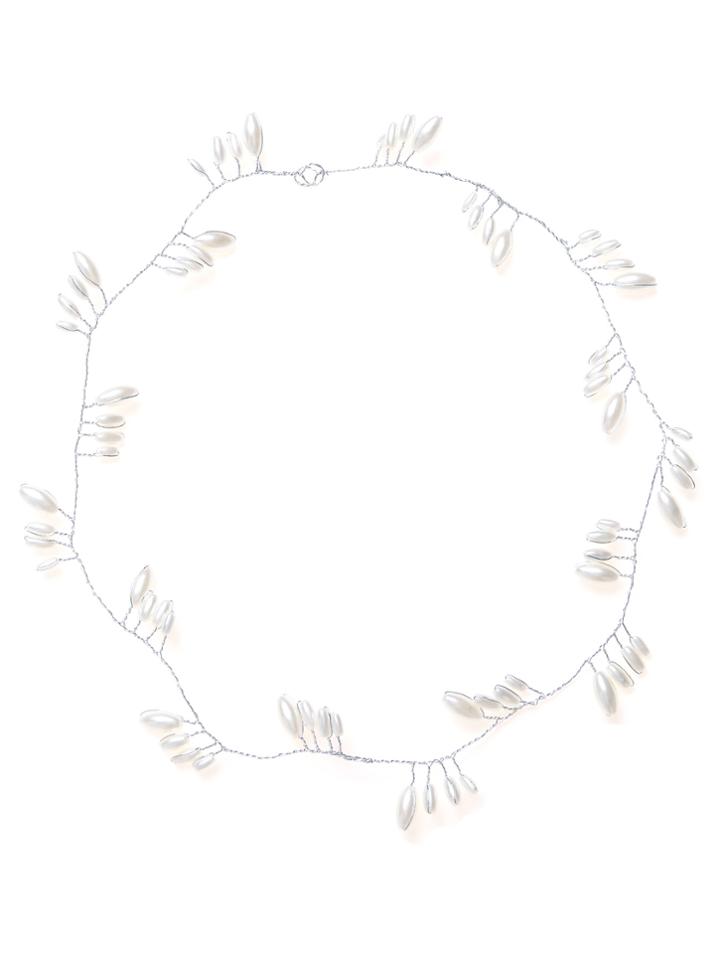 Shein Silver Beading Charm Hairband