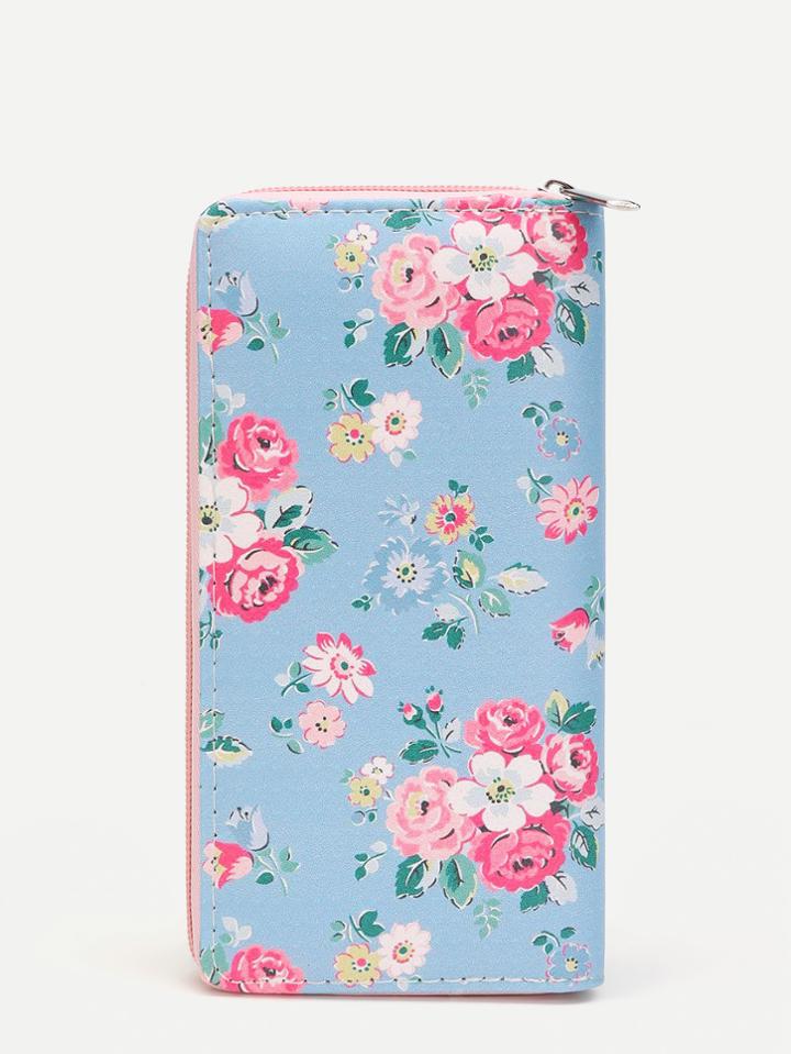 Shein Calico Print Pu Wallet
