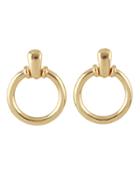 Shein Gold Simple Circular Earrings For Women