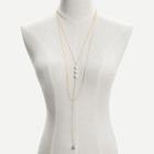Shein Faux Pearl Decorated Layered Necklace