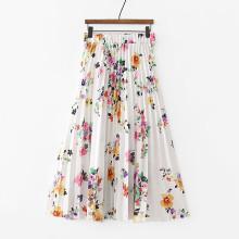 Shein All Over Florals Pleated Skirt