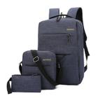 Shein Men Slogan Detail Backpack With Clutch 3pcs