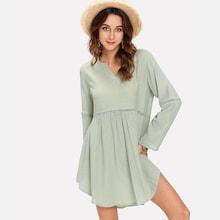 Shein Curved Hem Cut Out Dress