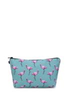 Shein Flamingo Print Zipper Makeup Bag