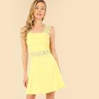Shein Lace Applique Fit & Flare Dress