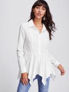 Shein Princess Seam Detail Handkerchief Blouse