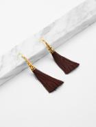 Shein Long Tassel Hook Earrings