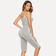 Shein Contrast Stripe Cami Jumpsuit