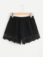 Shein Crochet Lace Trim Shorts