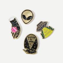 Shein Alien Detail Brooch Set 4pcs