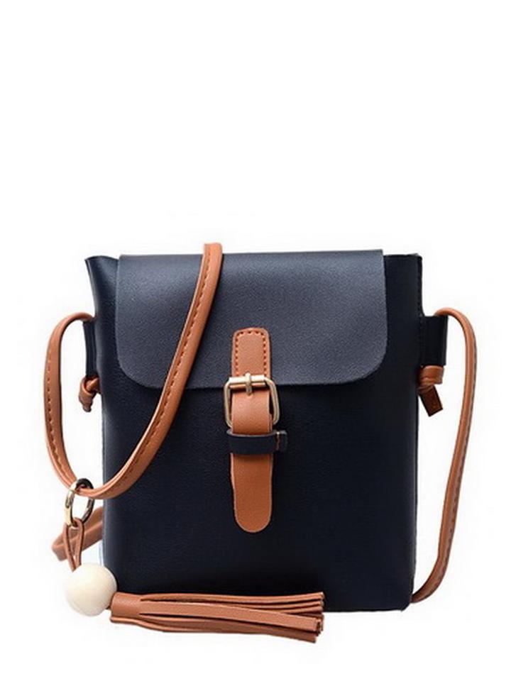 Shein Tassel Detail Buckle Decorated Flap Bag
