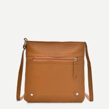 Shein Zipper Front Shoulder Bag