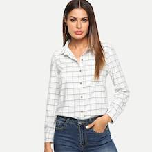 Shein Window Plaid Shirt