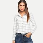 Shein Window Plaid Shirt