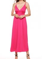 Rosewe Open Back Rose Plunging Neckline Maxi Dress