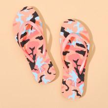 Shein Camo Print Flip Flops