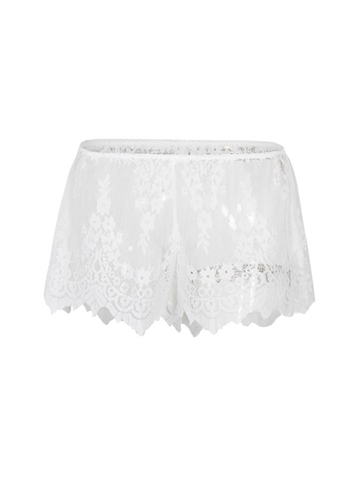 Shein Lace Asymmetric Shorts